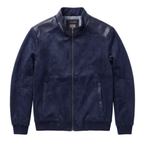Loro Piana Suede Jacket — Tünd göy