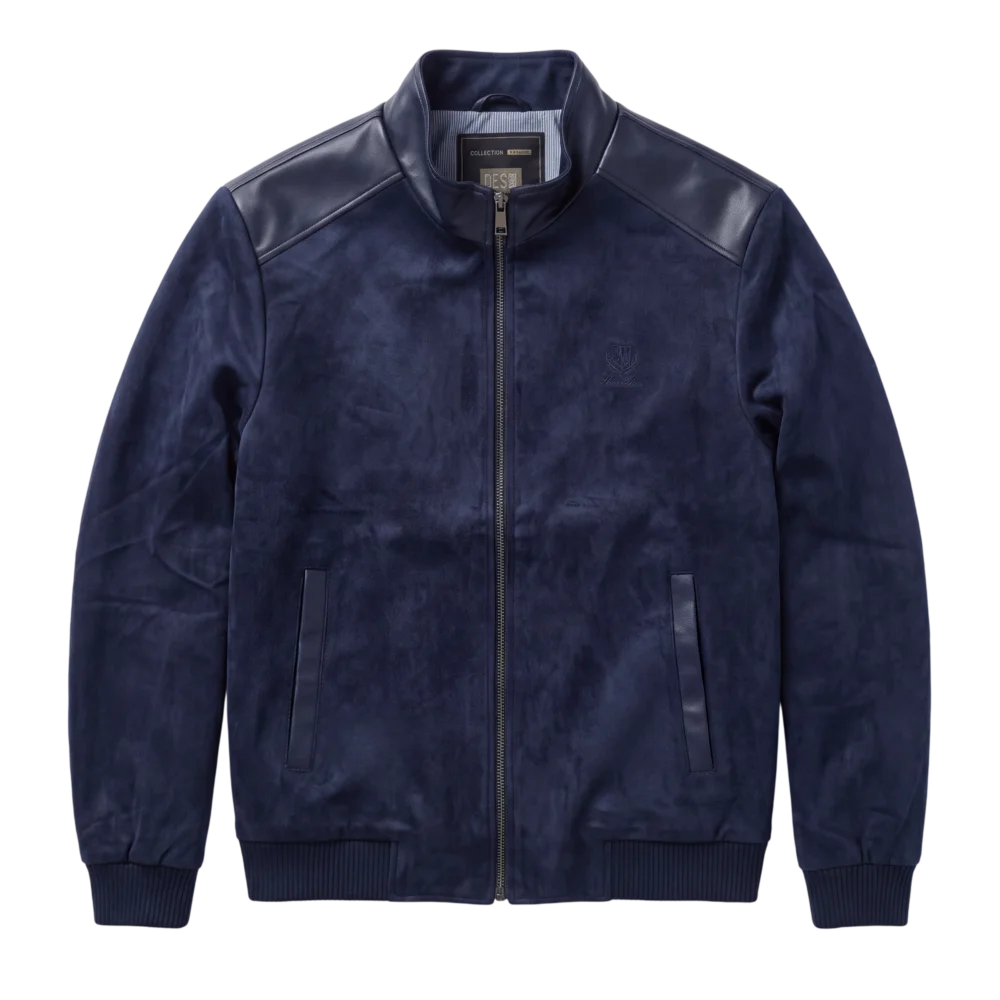 Loro Piana Suede Jacket — Tünd göy