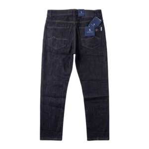 Salvatini Cotton Jeans — Tünd göy