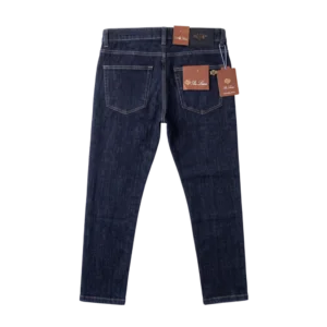 Loro Piana Cotton Jeans — Tünd göy