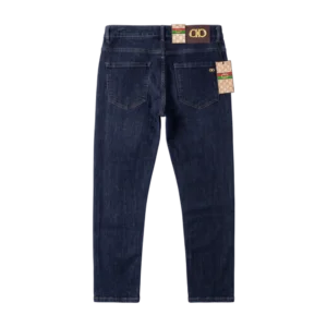 Gucci Cotton Jeans — Tünd göy