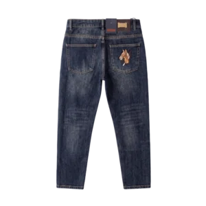 Hermès Cotton Jeans — Tünd göy