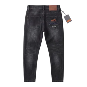 Hermès Cotton Jeans — Tünd boz