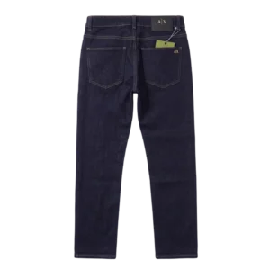 Armani Exchange Cotton Jeans — Tünd göy