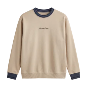Massimo Dutti Cotton Sweater — Krem