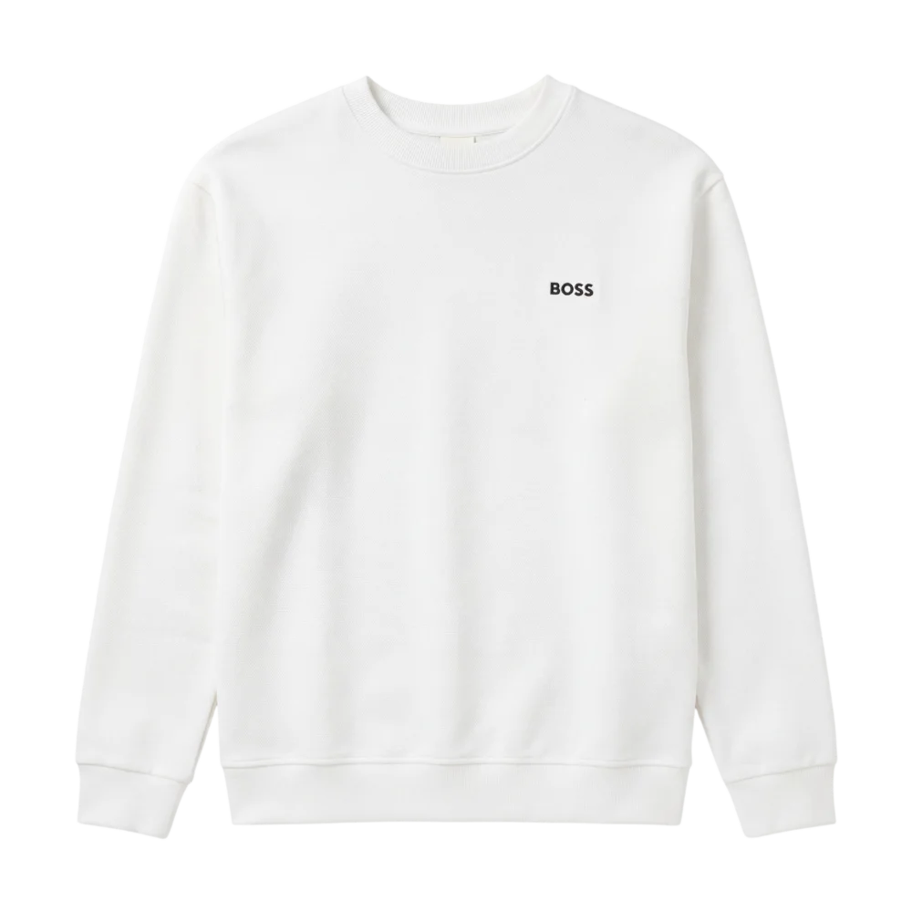 Hugo Boss Cotton Sweater — Ağ