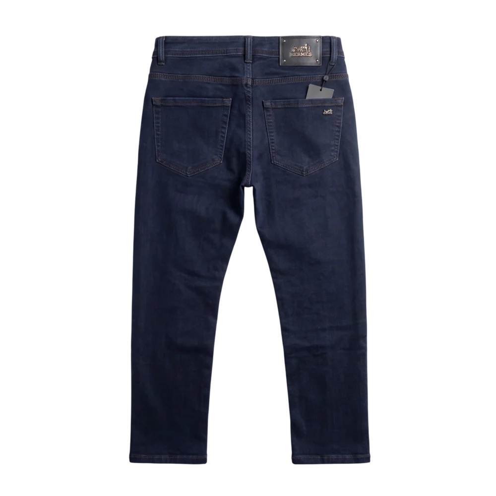 Hermès Cotton Jeans — Tünd göy
