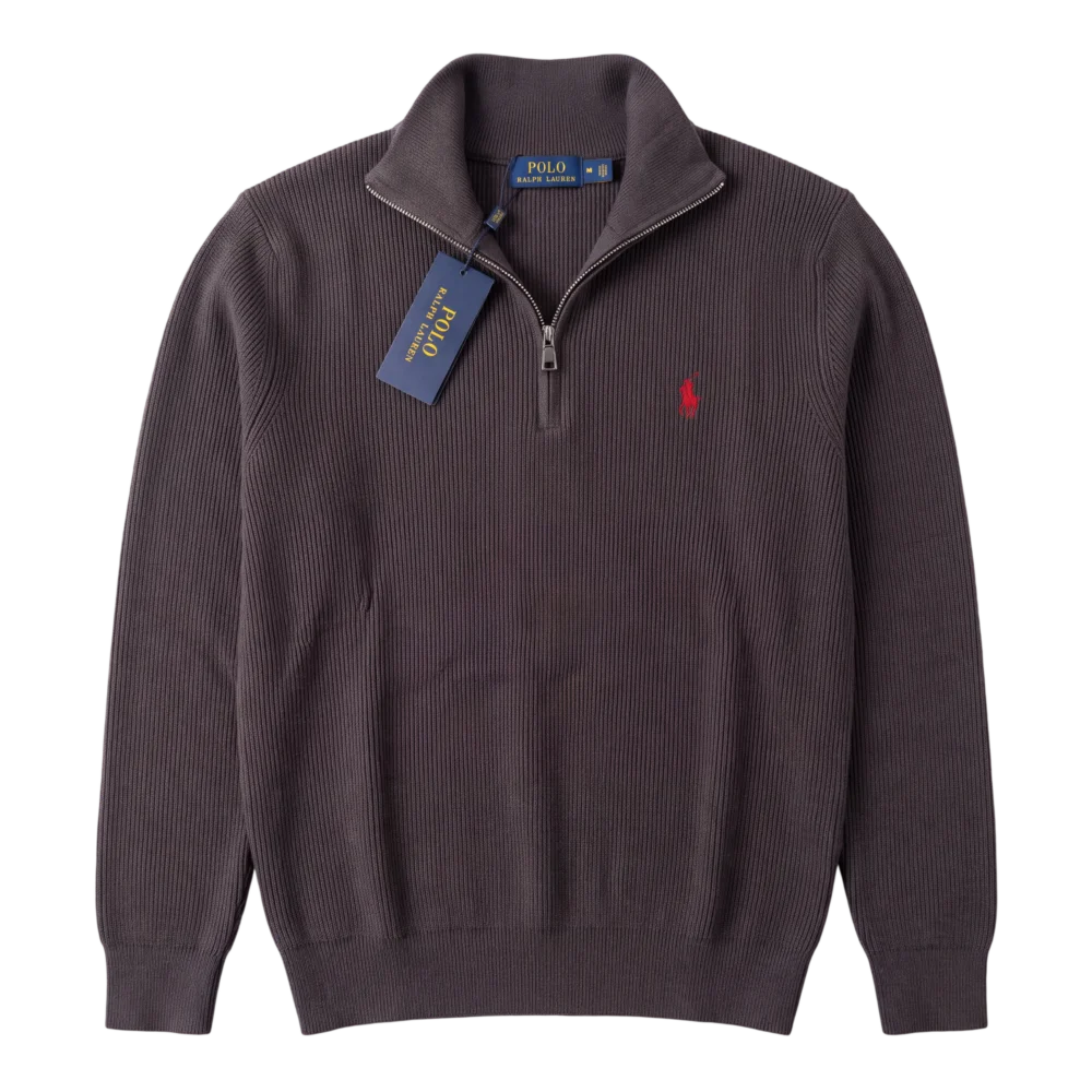 Ralph Lauren Cashmere Half-Zip — Qəhvəyi